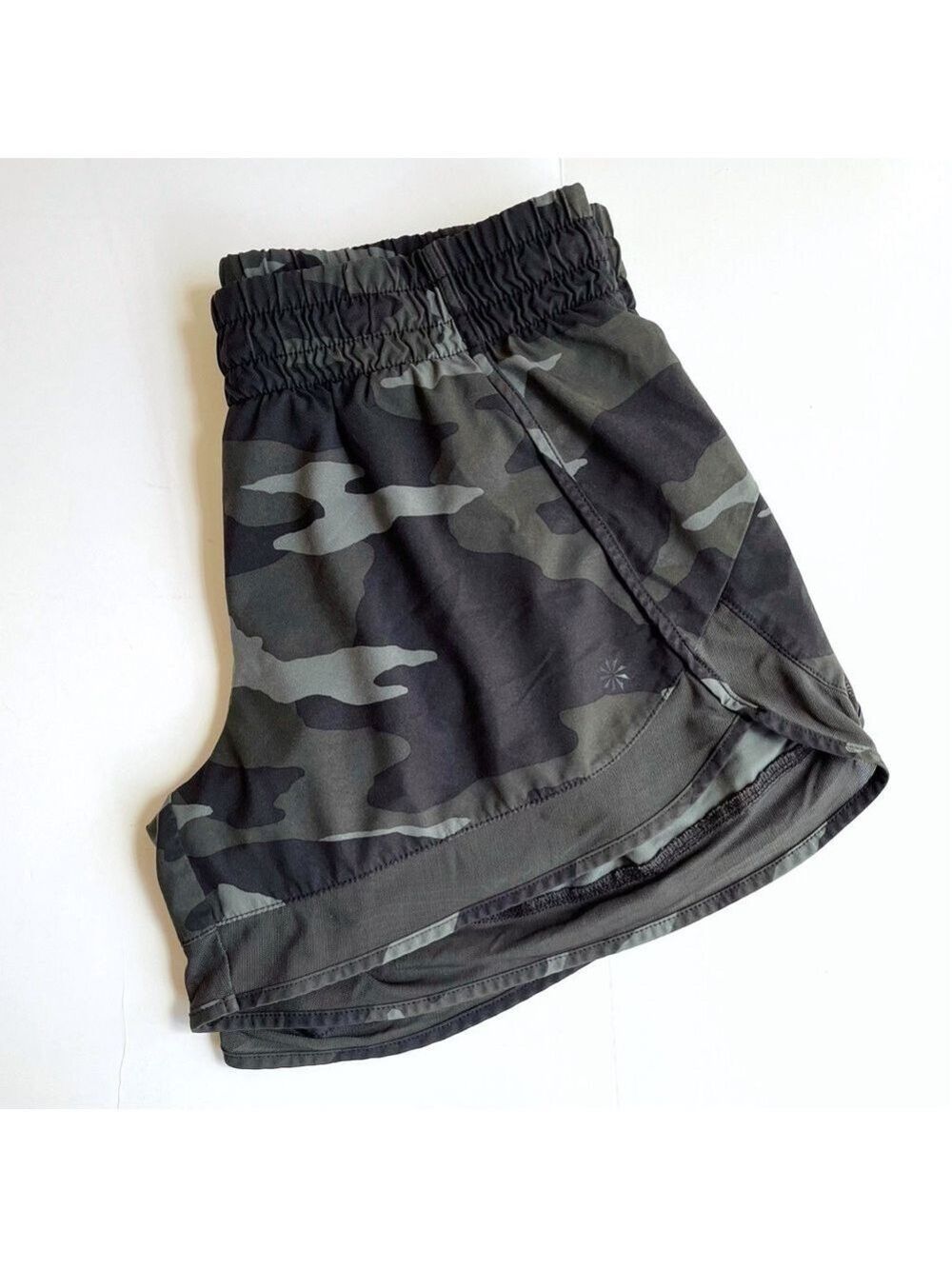 Athleta Printed Mesh Racer Run Shorts - Picture 4 of 9